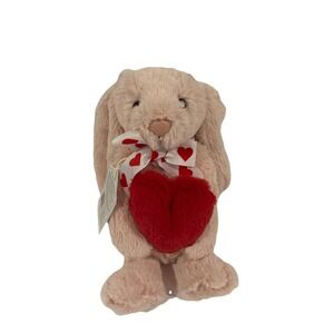 Valentines Day Teddy Bear Baby Pink Lovey  Plush Stuffed Animal Newborn Toy NWT